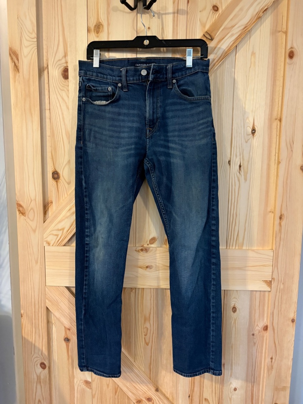 Womens Calvin Klein Jeans Medium Wash Skinny Denim Jeans 5 Pocket 30 X 30